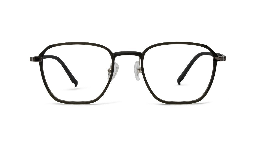 Power Spectacles Black Square Frames Blue Blocker Zero Power Spectacles